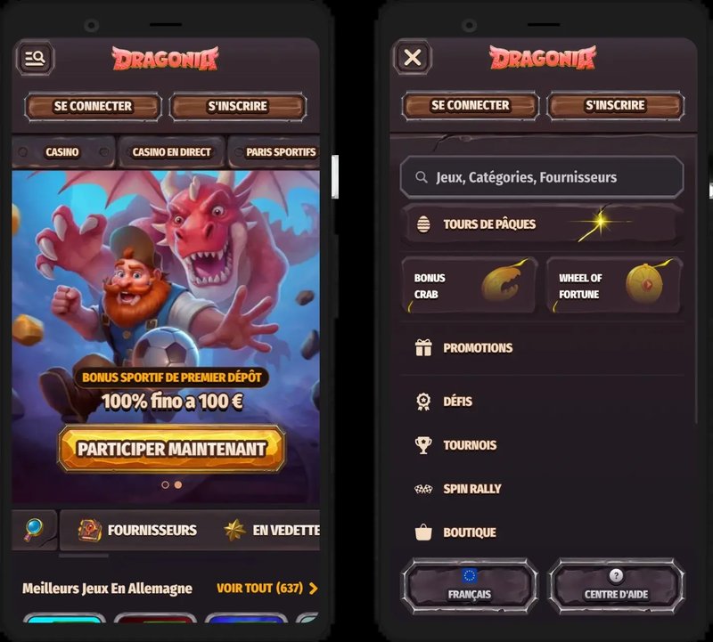 Découvrez le Monde du Loisir à Dragonia Casino en Ligne France..